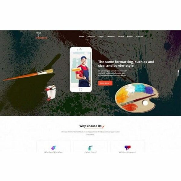 Painter Website – HTML Template